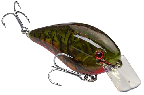 Strike King KVD 1.5 Hard Knock Fishing Lure, 3/8 oz, 3D Lifelike Eyes - color: Phantom Watermelon Seed Red Craw, size: 3/8oz