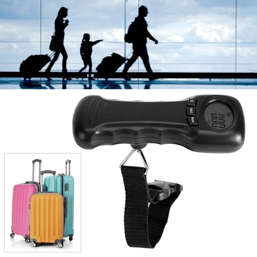 Luggage Scale, 50kg/110lb Suitcase Scale with LCD Digital Display for Travel, Packages