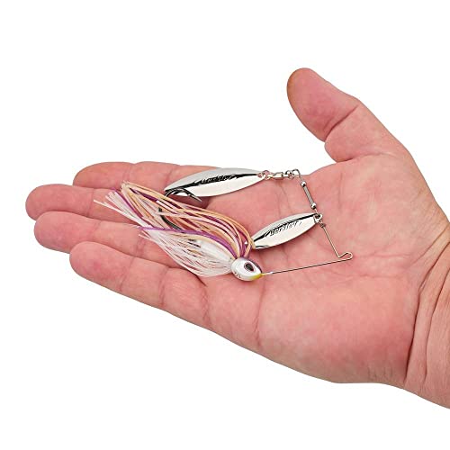 Berkley Power Blade Compact Fishing Spinnerbaits - color: Purple Rain/Silver + Silver, size: 1/2 oz - Colorado Willow