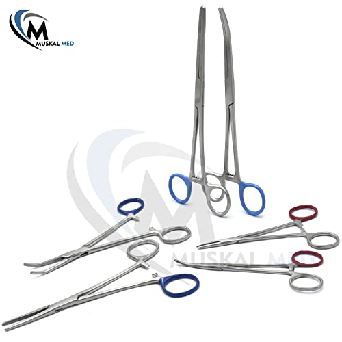 Ultimate Hemostat Set 6 Piece Ideal for Hobby Tools Electronics Fishing and Taxidermy