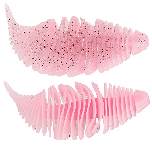 THKFISH Soft Swimbait 5/6 PCS or 15/18 PCS Soft Plastic Fishing Lures Bass Lures Swim Baits Lures for Bass Fishing Worms for Bass - color: color8#, size: 3.15in-6pcs