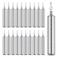 Drop Shot Weights Fishing Sinkers 25pcs Lead Drop Saltwater Fishing Weight Freshwater Drift Sinker Free Rig Fishing Weight Bass Rig Cylinder Removable Catfishing - size: Size3 (1/4oz.) 25 pcs