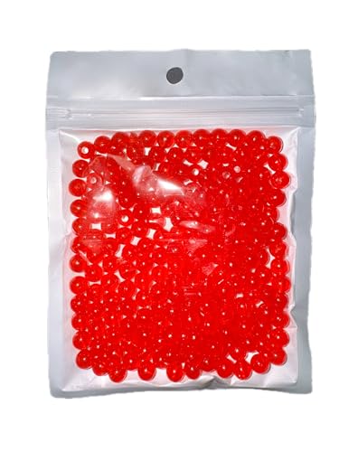Fishing Beads for Catfish,Match with Fishing line,6mm,70/200/500 per Pack - color: red, size: 70pcs