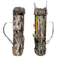 Allnice Durable Canvas Fishing Rod & Reel Organizer Bag Travel Carry Case Bag- Holds 5 Poles & Tackle - color: Camo