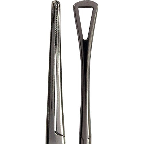 HTS 165P6 6" Non-Slotted Non-Locking Pennington Forceps - size: 165P6 6" Non-Slotted Non-Locking