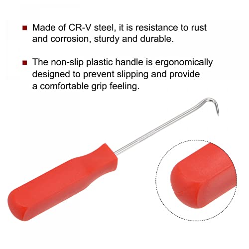 uxcell Full Hook Pick 5.51" Puller Remover Removal Tool for Oil Seal/O-rings, Gasket, Hose 2Pcs