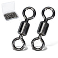 Fishing Swivels Rolling Barrel Swivels High Strength Stainless Steel Rolling Swivels Fishing Hook Line Connector Tackle Accessories - size: Size 3/0_220lb, Pack of 100
