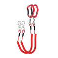 HERCULES M4 Fishing Lanyard, Fishing Pole Tether, Kayak Paddle Leash, Heavy Duty Retractable Coiled Lanyard for Fishing, Rods, Pliers, Boating, Paddles, Kayak - color: Pack of 2 Red, 5.9"