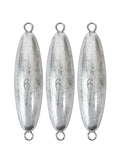 BLUEWING Torpedo Sinker Through Wire Fishing Weight Saltwater Bullet Lead Double Ringed 2oz-48oz - style: #04 6 Ounce, 3 Pack