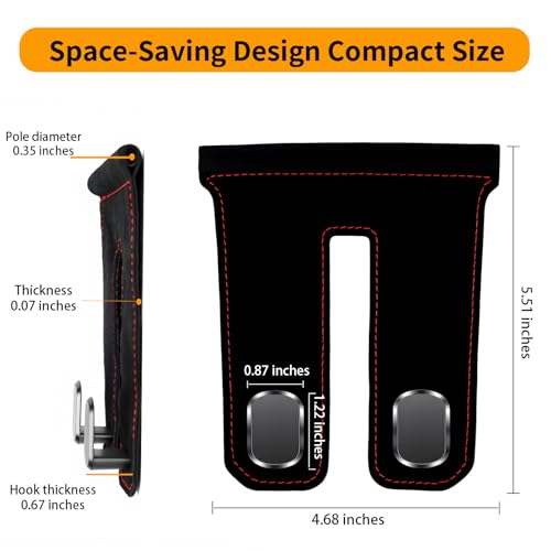 Glove Box Organizer for Car, Glove Box Hook Hanger Glove Compartment Organizer Purse Key Holder for Car Storage Hanging Accessories