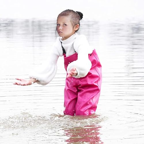 Luwint Kids Chest Waders for Girls, Youth Fishing Waders with Boots Children Hunting Wader Waterproof Lightweight Bootfoot - size: Small