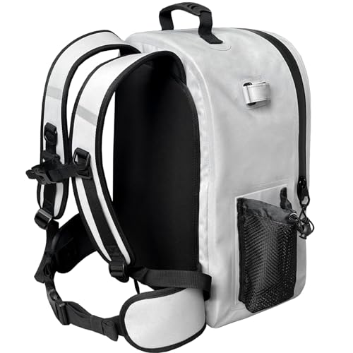 Buffalo Gear Waterproof Fishing Backpack With Rod Holder, 26L Fly Tackle Storage for Fishing