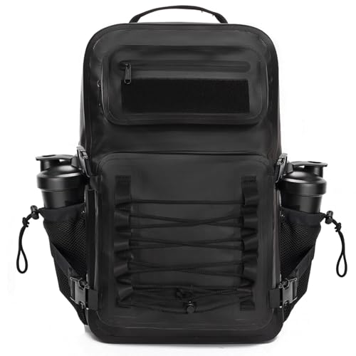 Miramrax Dry Bag Waterproof Backpack 30L Tactical Backpack for Kayaking Hiking Boating Paddle Boarding Fishing Travel Camping Beach Floating Dry Bag for Men Women (Black) - color: Black