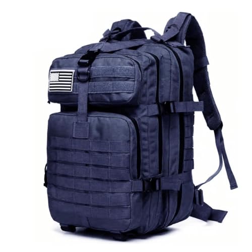 Tactical Backpack for Men, 45L Military Gym Backpacks, Large 3-Day Assault Pack Bug Out Bag MOLLE Daypack for Rucking Fishing Camping (Jungle Digital) - color: Jungle Digital