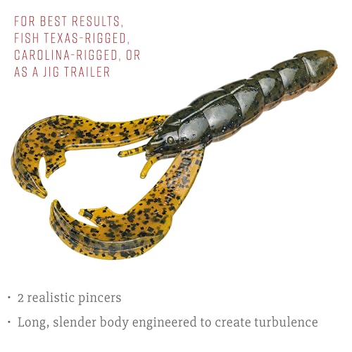 Strike King Rage Tail Craw - color: Bama Craw, size: 4 inch