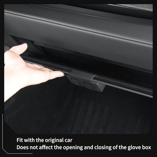 LUCKEASY Glove Box Hook for Tesla ModelYJuniper 2025 2026/Model 3 Highland 2024-2026 Organizer Storage Hook Clips for Hanging Car Accessories Black