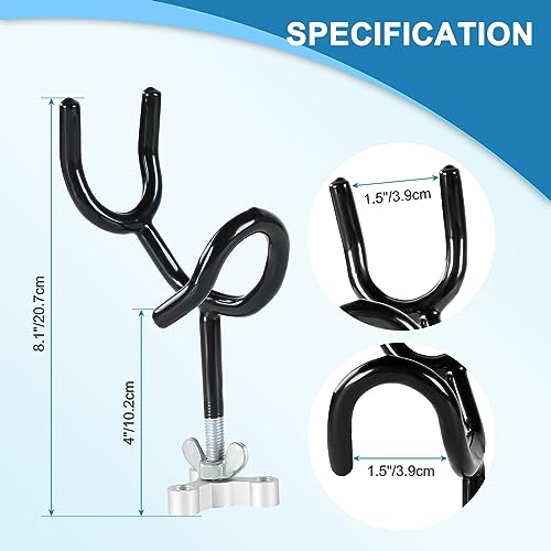 Fishing Rod Holders for Boat 8Pcs of 20 Degree 4 Inch | Sure Grip Steel Rod Boat Holder Fishing Rod Holder with Mounting Base Boat Rod Holders for Fishing