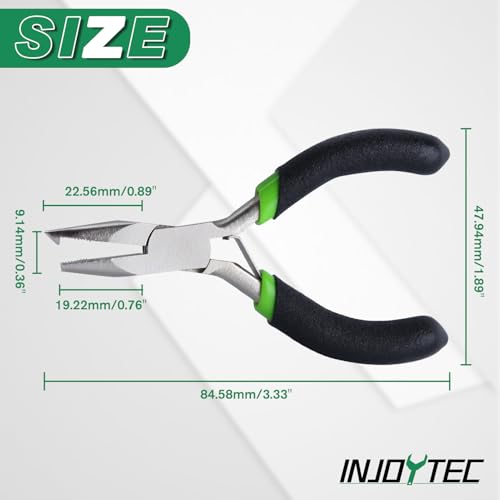 Mini Split Ring Pliers Jewelry Pliers 3" Split Ring Tool Jump Opener Keychain Opening for Jewelry Making Beading Crafting