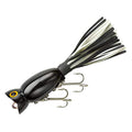 Arbogast Hula Popper Topwater Bass Fishing Lure - color: Black, size: 1 3/4 in, 1/4 oz