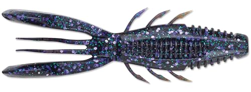 CrushCity Bronco Bug Soft Plastic Bass Lure, Dual-Action Creature Bait with Hinged Arms & Subtle Leg Movement - color: Bama Bug, size: 4"