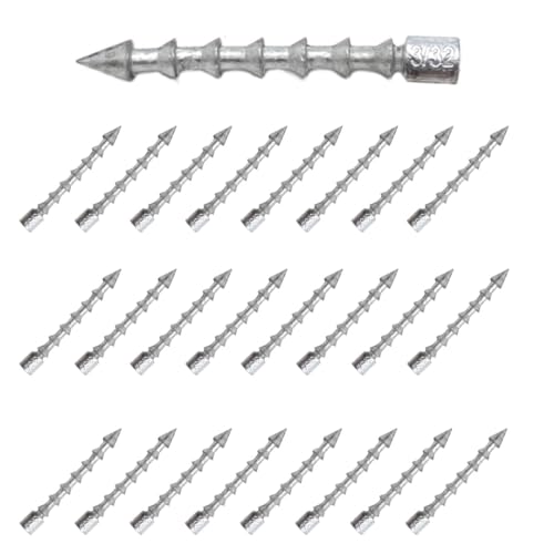 Reaction Tackle Nail Weights for Bass Fishing - Insert Pencil Sinkers for Wacky Rig, Neko Rig and Soft Plastic Lures - Freshwater and Saltwater - 25-Pack - size: 3/32 Oz (25 Piece)