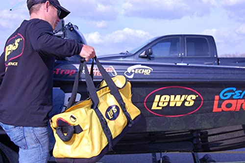 Lew's Speed Boat Bag, Yellow, Water Resistant with 2 Inside Pockets - style: 18"