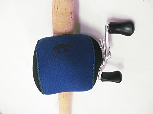 Kufa Sports Fishing Reel Cover Made by 4mm Thickness Neoprene for Spinning Reel, Bait Casting, Low Profile & Fly Reel - style: Low Profile Reel Cover Right Hand