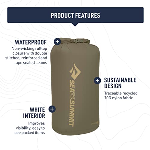 Sea to Summit Lightweight Dry Bag, Multi-Purpose Dry Storage - color: Olive Green, style: 1.5 Liter