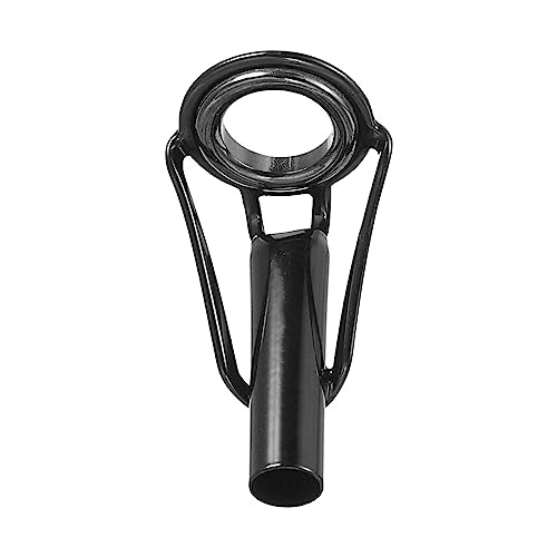PATIKIL Fishing Rod Tip Repair Kit Stainless Steel Pole Ring Guide Replacement for Saltwater Freshwater Fishing - color: Black, size: 4.2-5.5mm