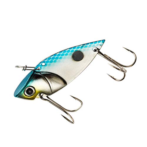 Cotton Cordell Gay Blade Spinner-Bait Fishing Lure - Great as a Casting Bait or Jigging Spoon - color: Chrome Blue Back, size: 2"