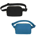 VOROLO Fanny Pack For Women And Men Crossbody Bag Belt Bag | Adjustable Strap Graduation Gifts Lightweight Travel Running - color: Black+Blue