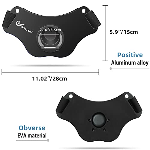 SANLIKE Fishing Belt Fight Belt Adjustable Aluminum Waist Fighting Belt Rod Holder Stand-up Fishing Belt