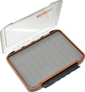 Alichino Fly Box for Fly Files Ice Jig Box Two Sided Waterproof Fly Fishing Box for Nymphs and Streamers (Grey Foam Insert C, Extra Large 11.8 * 8.4 * 2.2Inch) - size: Extra Large 11.8 * 8.4 * 2.2 Inch