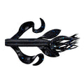 Yamamoto Custom Baits 4" Kreature Soft Creature Bait, 7-Pack, Bass Fishing Soft Plastic Lure, Multiple Colors - color: BLACK W/ LARGE BLUE FLAKE (7 PACK)
