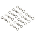 PATIKIL Fishing Barrel Swivels, 40 Pack 335LBS Copper Rolling Hook Line Connector Terminal Tackle for Saltwater Freshwater Fishing, Silver - style: 28 lb