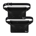 Waterproof Fanny Pack, Dry Bag Phone Pouch for Beach Swimming Kayaking | Floating dry bag keeps wallet & purse safe. Triple zip-lock seals water. Touchscreen works wet. Cruise, fishing & travel - color: Black+Black