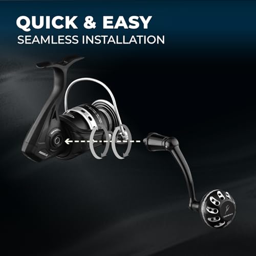 GOMEXUS Power Handle for Penn Pursuit III IV Spinning Reel Crank (Make Sure Your Reel's Size) - style: For Size 8000