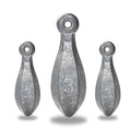 BLUEWING Bank Sinker 1LB/2LB/3LB/5LB/6LB Box Fishing Weights Saltwater Bullet Lead 1oz,2oz,3oz,5oz,8oz,10oz,12oz,16oz,32oz - style: #08 3oz, 30 Pack