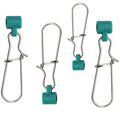 10/20/30/40pcs Fishing Weights Slides with Duo Lock Snaps,Large and Heavy Saltwater Sinker Weights Connector for Braided Line,Catfish Rig,Fishing - size: 40 Pieces