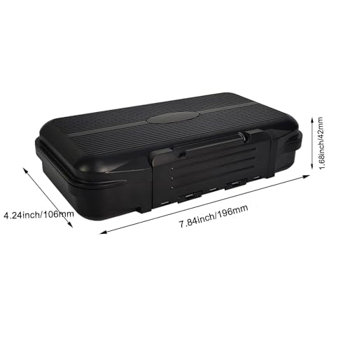 Aventik Waterproof Fly Box Two Sided Easy Grip Foam Light Weight Fishing Tackle Box Large Capacity(H027) - size: H027:7.71"x4.18"x1.66"