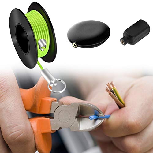 Magnetic Cable Fishing Tool, Professional Wire Puller Set for Wall Floors Ceilings with Rotating Front Guide Hole, Ideal for DIY Handymen Home Installers (random)