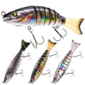 FONMANG SWIMPRO Swimbaits Northern Pike Fishing Lures,6.5in Glide Bait for Bass Fishing,3PCS Multi Jointed Swim baits, Musky Lures with 3D Holographic Bionic Finish, 2026 New