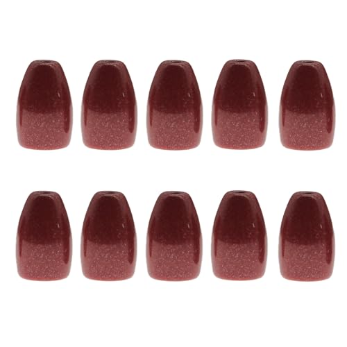 10 Pack Tungsten Weights, Bullet Weights for Bass Fishing Tungsten Worm Weights Fishing Weights Sinkers for Texas Rig and Carolina Rig - color: Red