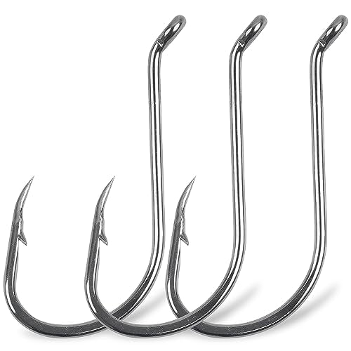 Octopus Fishing Hooks-120pcs Sport Circle Hooks Beak Offset Fishing Hooks Sharp High Carbon Steel Fishing Jig Hooks Black Fishhook for Saltwater Bass 8-9/0 - size: 7/0-120PCS