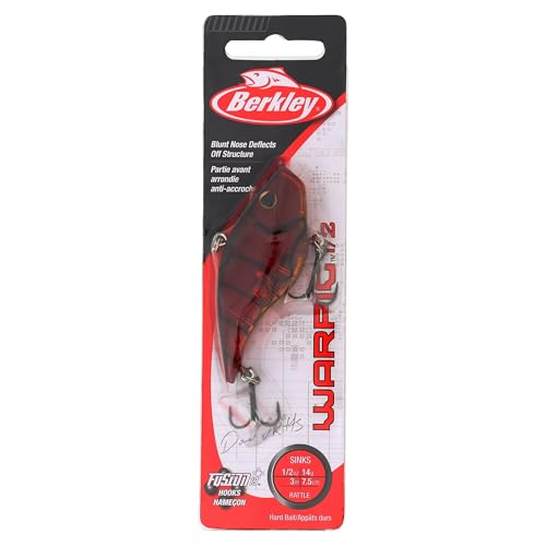 Berkley Warpig Fishing Hard Bait - color: Ghost Red Craw, size: 3in - 1/2 oz