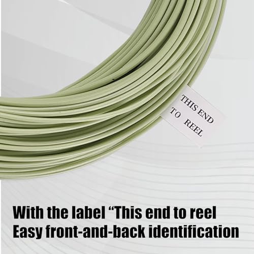 Aventik ProWeight WF Floating Fly Fishing Line Welded Loops Weight Forward Freshwater Trout Fly Line Kit WF 3 4 5 6 7 8 Low Stretch Slick Coating Accurate Casting - color: Grassgreen, size: 5F