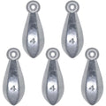 Fishing Weights Sinkers Bank Fishing Lead Sinkers Bullet Fishing Weights Ocean Saltwater Surf Fishing Gear Fishing Assortment 1oz 2oz 3oz 4oz - style: 4oz-5pcs