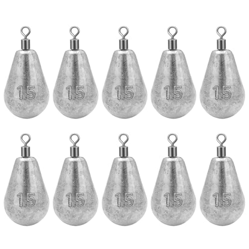 Long Casting Swivel Bell Sinkers Fishing Weights Drop Shot Weights with Swivels Fishing Lead Sinker 1/2oz 3/4oz 1oz 2oz 3oz - size: 3/16oz-10pcs