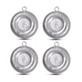 Disc Sinkers Fishing Weights Coin Sinker Weights Saltwater Surf Fishing Weights Bottom Drifting Trolling Catfishing Gear Tackle Fishing Sinker Weights 1oz 2oz 3oz 4oz 5oz 6oz 8oz - style: 6oz-4pcs
