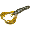 Strike King Rattlin' Rage Craw Soft Bait Fishing Lure, 4", Glass Rattle Chamber - color: Green Pumpkin, size: 4"